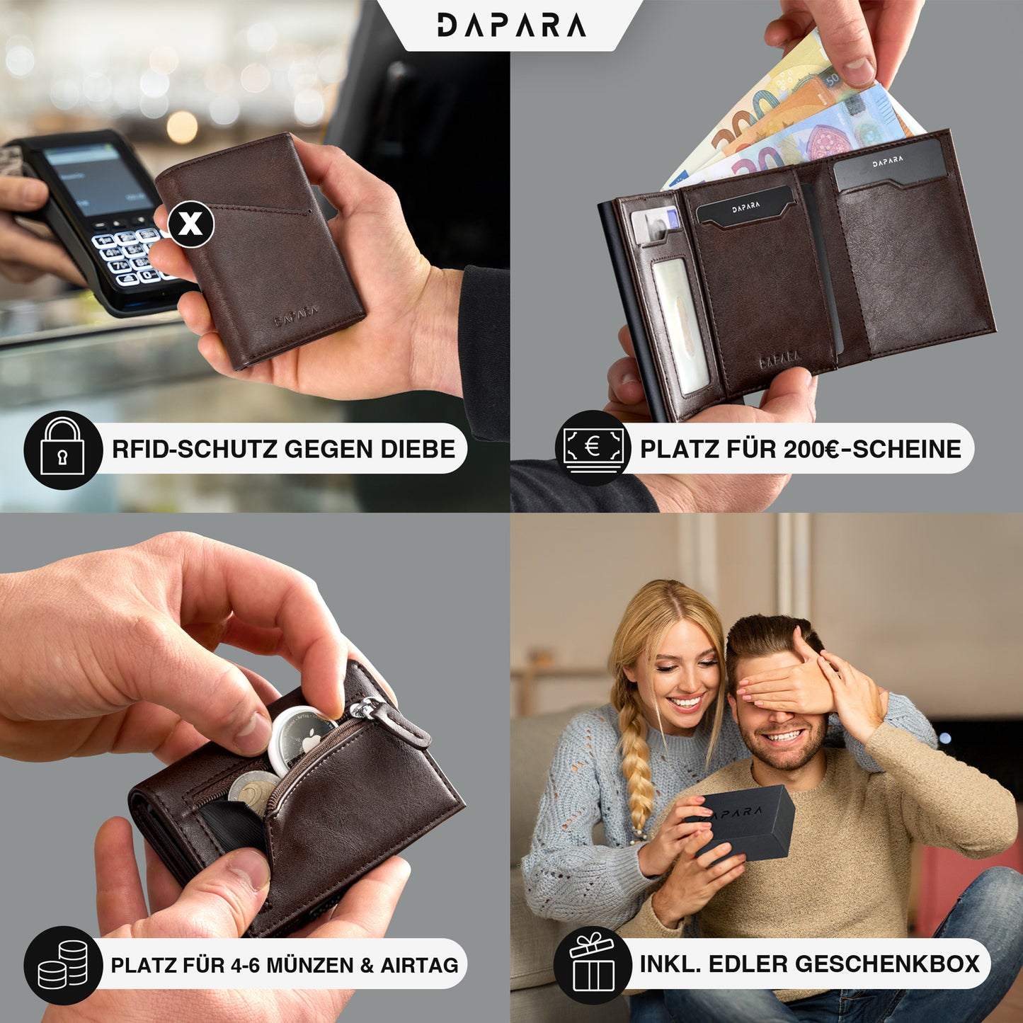 DAPARA Slim Wallet Icon – Premium Kartenetui