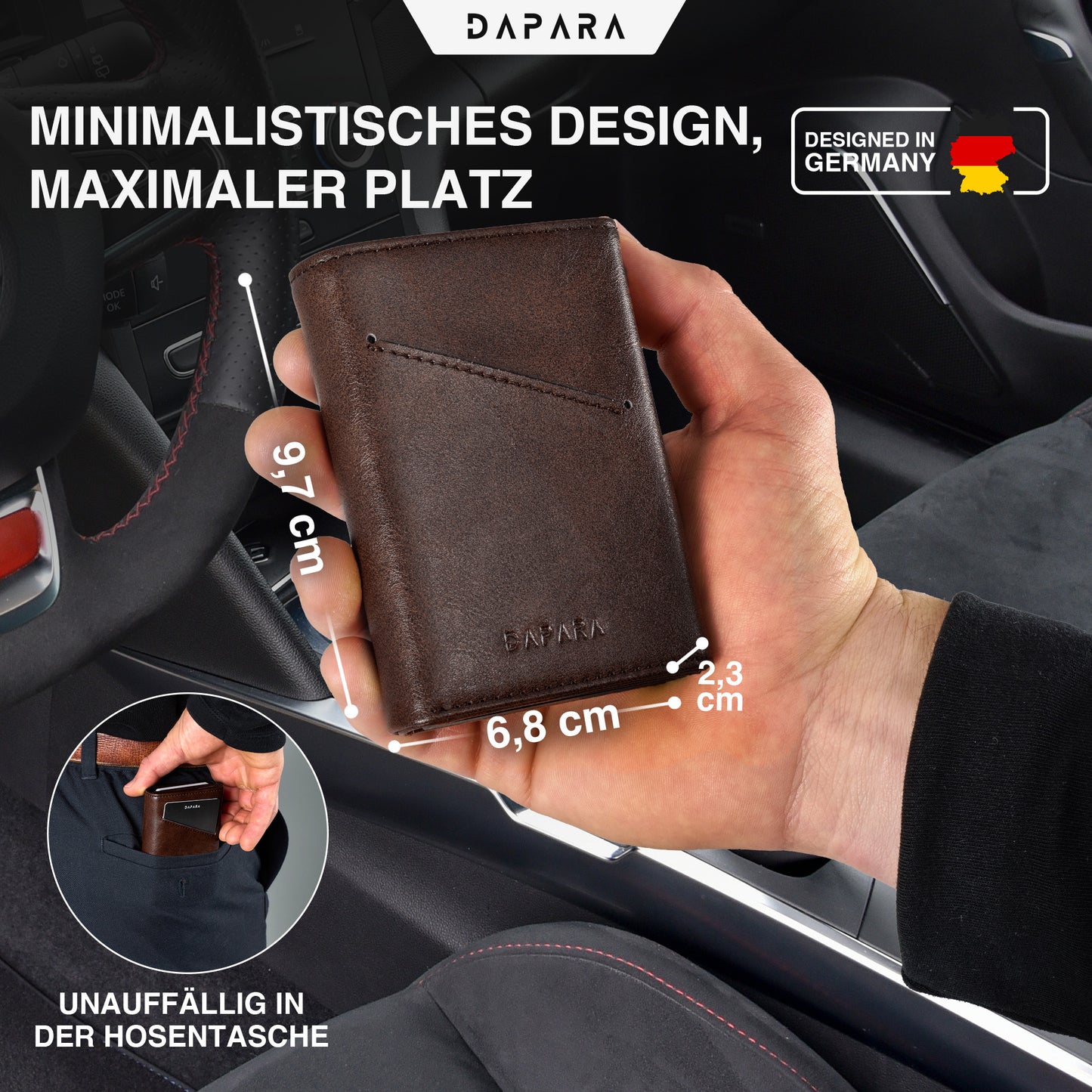 DAPARA Slim Wallet Icon – Premium Kartenetui