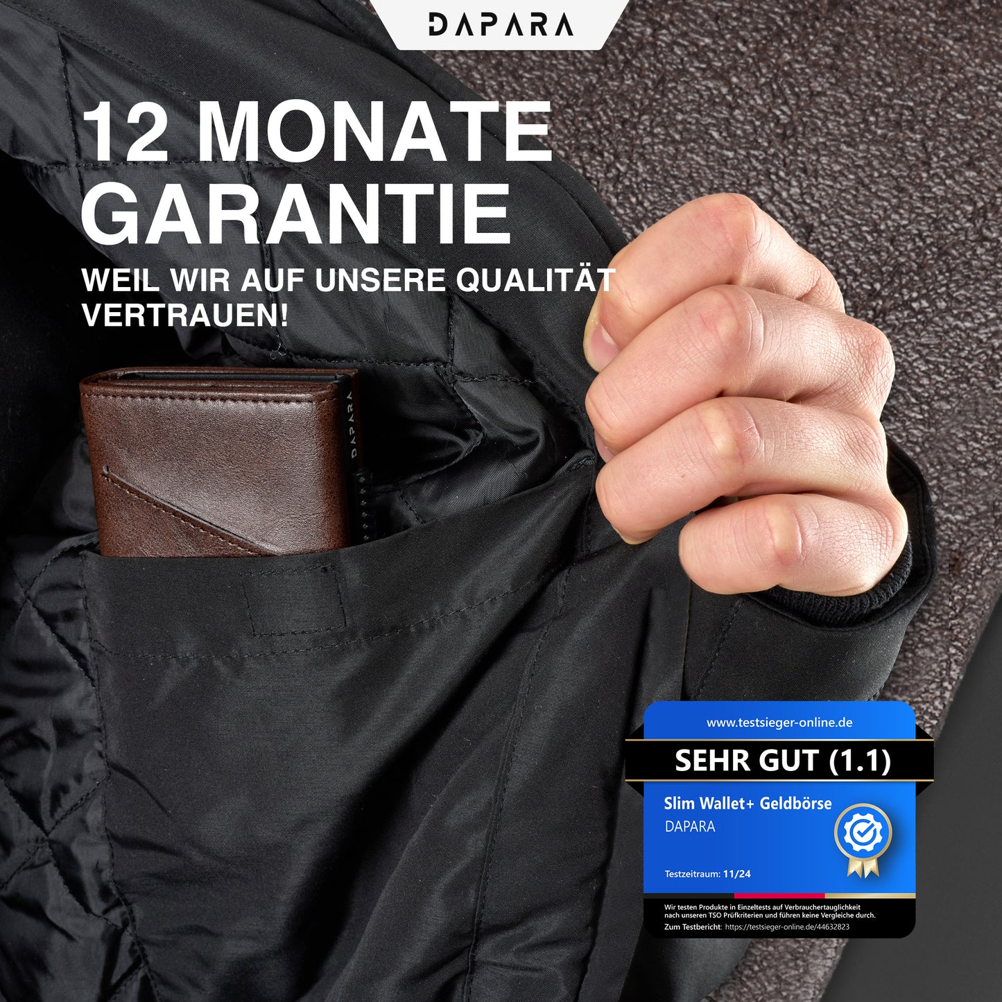 DAPARA Slim Wallet Icon – Premium Kartenetui