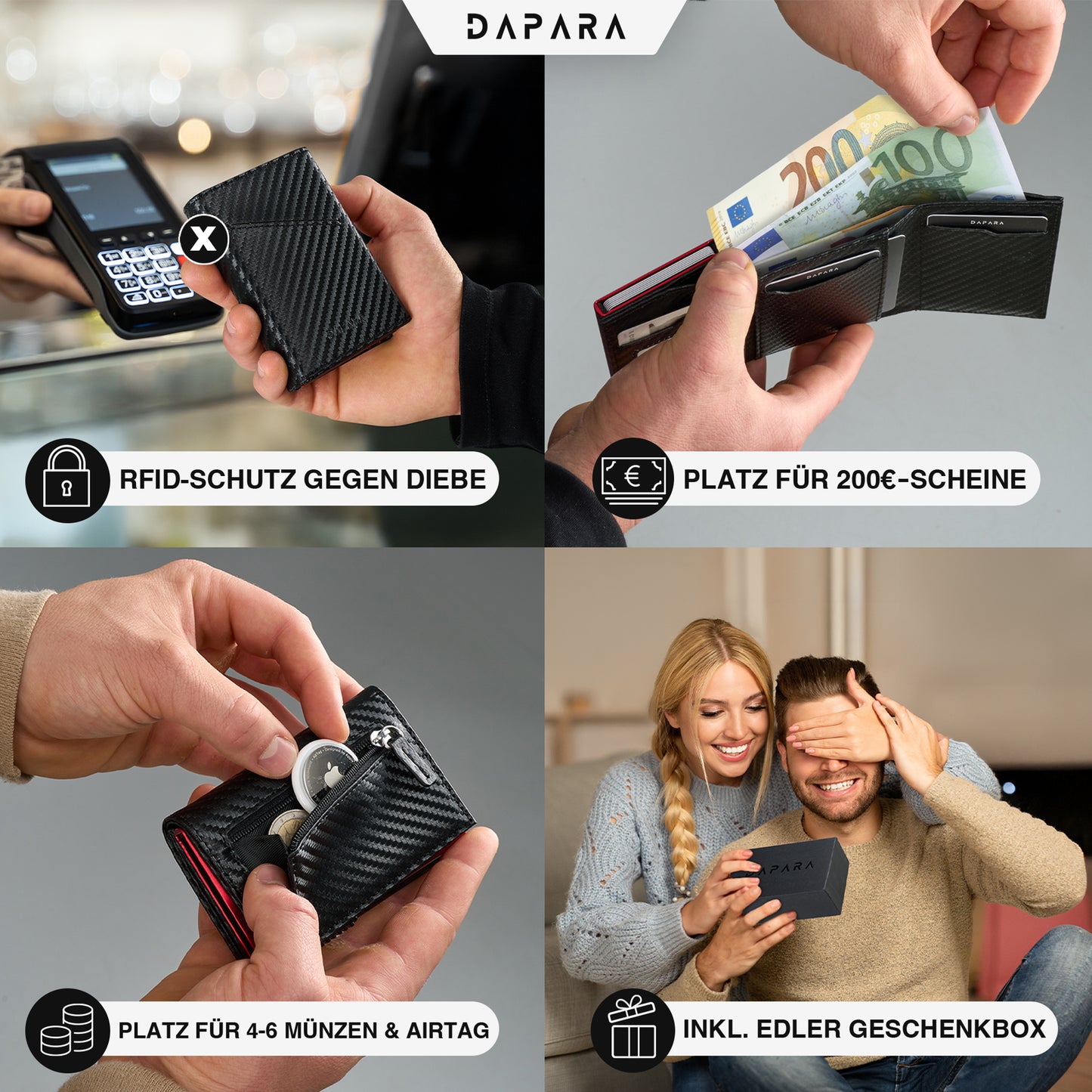 DAPARA Slim Wallet Icon – Premium Kartenetui
