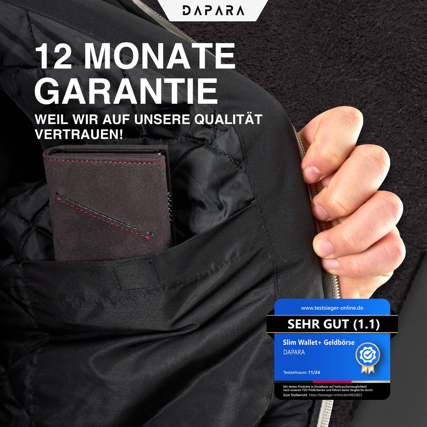 DAPARA Slim Wallet Icon – Premium Kartenetui