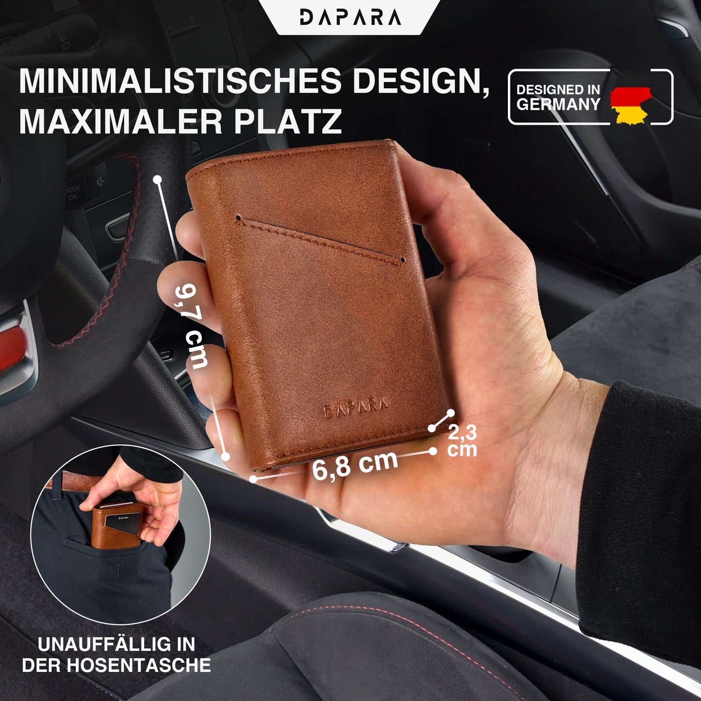 DAPARA Slim Wallet Icon – Premium Kartenetui
