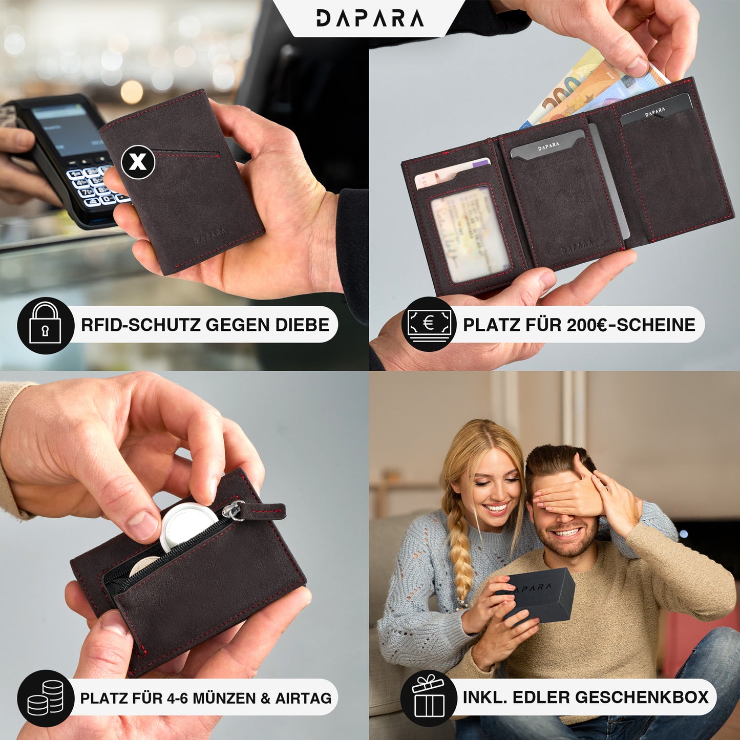 DAPARA Slim Wallet Icon – Premium Kartenetui